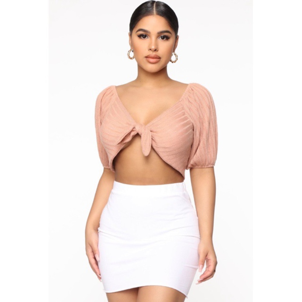 Front Tie Crop Top